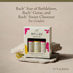 Bach Original Flower Remedies, Hope and Joy Kit, For Comfort and Optimism, Natural Homeopathic Flower Essence, Holistic Wellness, Vegan, 3 x 20mL Droppers
