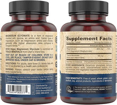 DEVA Vegan Magnesium Glycinate 300mg with Trace Minerals, Higher Absorption, Chelated Magnesium, 90 Tablets