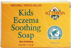 All Terrain Kids Eczema Soothing Soap Bar, 4oz, To Cleanse & Soothe Kids' Itchy, Irritated Skin