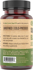 DEVA Vegan Nutrition Black Cumin Seed Oil, Cold-pressed, Unrefined, 90 Vegan Capsules, 1-Pack