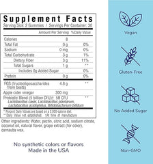 her own Probiotic & Prebiotic Gummy, Supports Digestive Health, Promotes Healthy Gut, Supports Immune Health, 5 Billion CFUs, Gluten and Soy Free, Vegan, 60 Gummies, 30 Servings (Pack of 1)