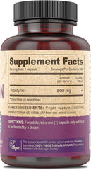 DEVA Vegan Tributyrin Supplement - Butyrate Precursor, Gut Barrier Support, Butyric Acid, 500 MG Vegan Capsules, Leaky Gut Support, Digestion, 90 Count