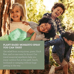 Quantum Buzz Away - Natural DEET-free Insect Repellent, Citronella Essential Oil Bug Spray, Original Formula - Small Children and Up, Travel Friendly - 6 Fl Oz