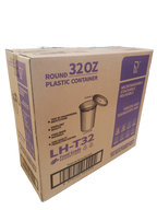 32 oz Heavy-Duty PP Deli Containers with Lids – 240 Sets | Microwave & Freezer Safe | Durable, Leak-Resistant & Reusable | Ideal for Food Storage, Meal Prep, Restaurants & Catering