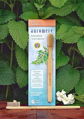 Auromere Bamboo Toothbrush - Eco Friendly, Vegan, Sustainably Grown, with Soft Bristles (1 Pack)