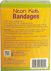 All Terrain Kids Neon Bandages, Latex-Free, Fun Neon Colors, 20 Sterile Bandages � Assorted Sizes