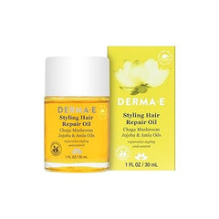 Derma E Bonding Hair Repair Oil � Nourishing Hair and Scalp Relief Treatment � Anti Frizz and Anti Breakage Formula Promotes Shine � Styling Oil for All Hair Types, 1 fl oz