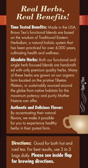 Bravo Tea Cordyceps Mushroom Herbal Tea, Caffeine Free 20 Tea Bags