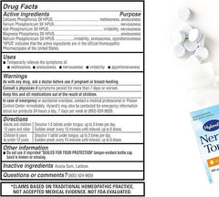 Hyland's Nerve Tonic Stress Relief Tablets, Natural Relief of Restlessness, Nervousness and Irritability Symptoms, Non-Habit Forming, Quick Dissolving Tablets, 50 Count