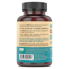 DEVA Nutrition Vegan Omega-3 DHA-EPA, from Micro Algae, Delayed Release, 90 Vegan Capsules, 1-Pack