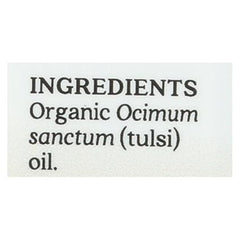 Aura Cacia 100% Holy Basil (Tulsi) Essential Oil | Certified Organic, GC/MS Tested for Purity | 7.4 ml (0.25 fl. oz.) | Ocimum Sanctum