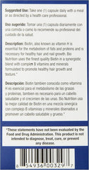 Bio Nutrition Healthy Hair Biotin Vegi-Caps, 60 Count