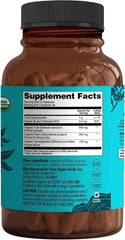 Four Sigmatic Calm Capsules | Vegan Stress Relief Supplement to Promote Positive Mood with Organic Ashwagandha Powder, Organic Reishi Mushroom, Tulsi (Holy Basil Extract), Vitamin B6 | 30 Servings