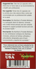 Bio Nutrition Prostate Wellness Vegi-Caps, 60 Count