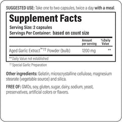 Kyolic Aged Garlic Extract Formula 200, Cardiovascular & Immune, Reserve 60 Capsules (Packaging May Vary)