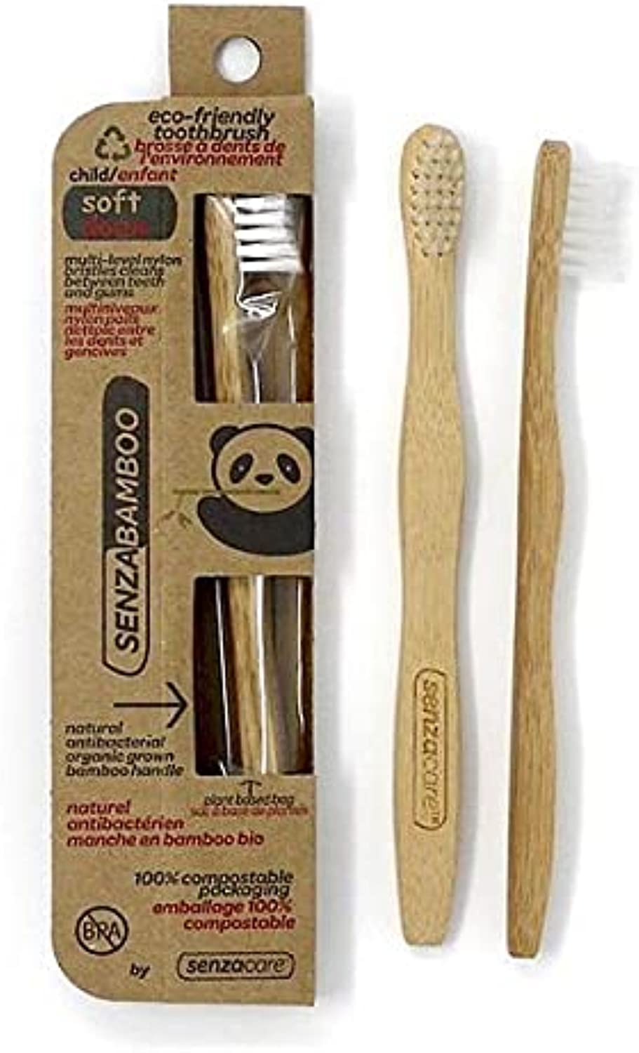 860203001323-SENZACARE-Bamboo Toothbrush Soft Child