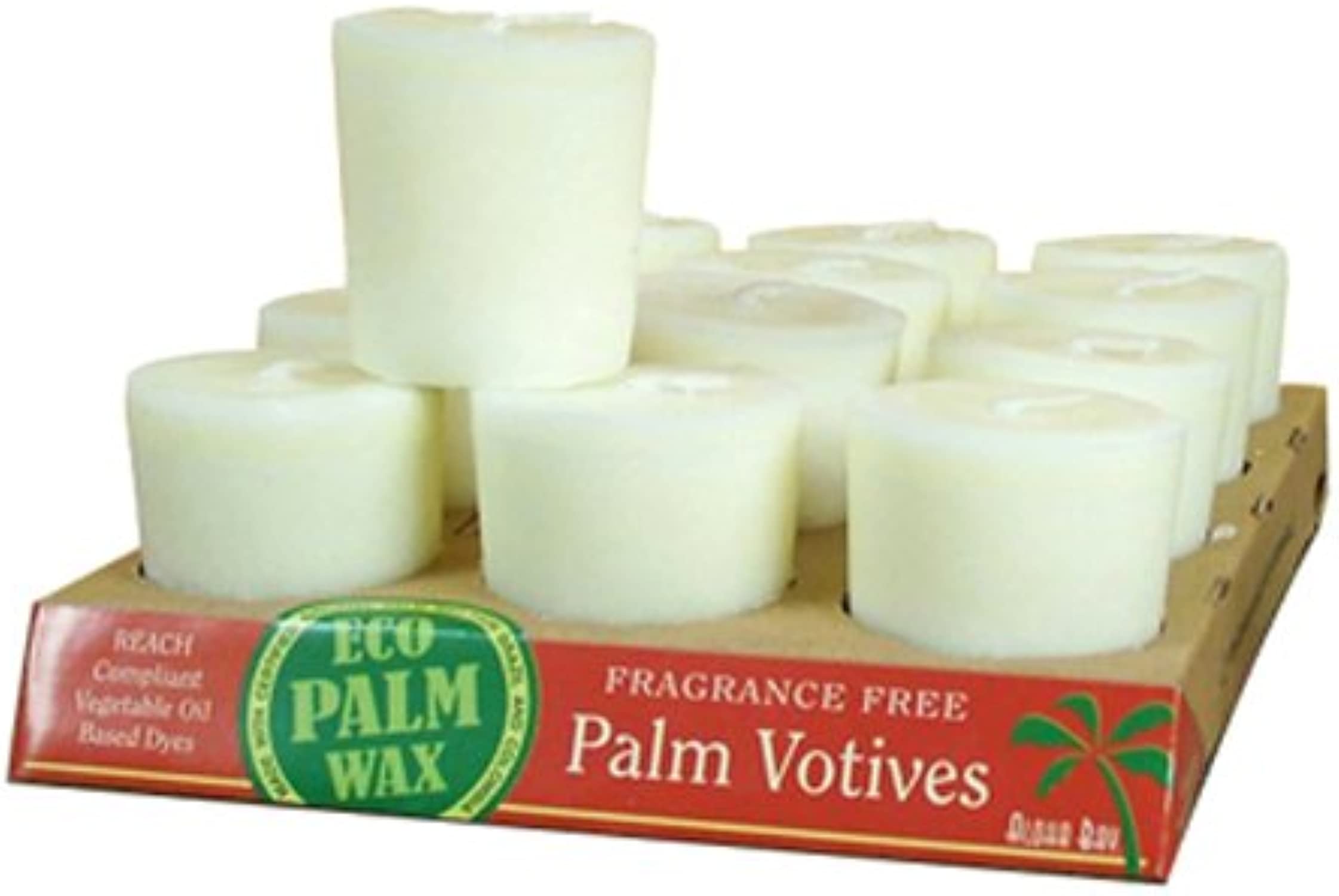 760860010310-ALOHA BAY-Candle Votives Eco Unscented White