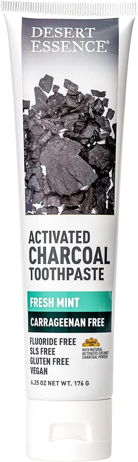 718334334448-DESERT ESSENCE-Activated Charcoal Carrageenan Free Toothpaste