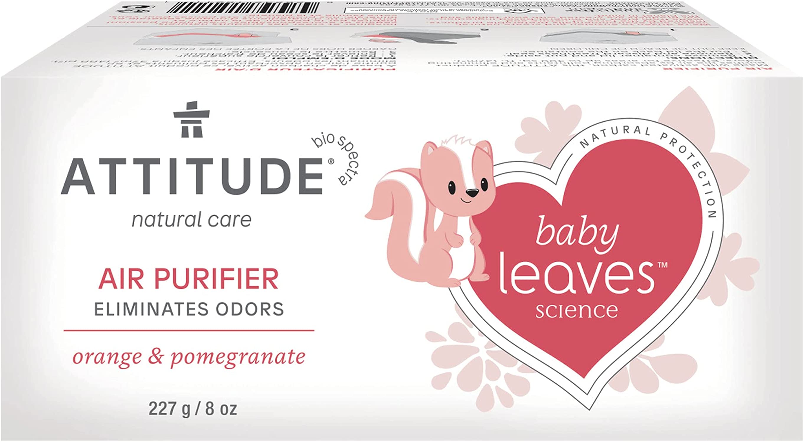 626232152111-ATTITUDE-Baby Leaves Air Purifier Orange Pomegranate