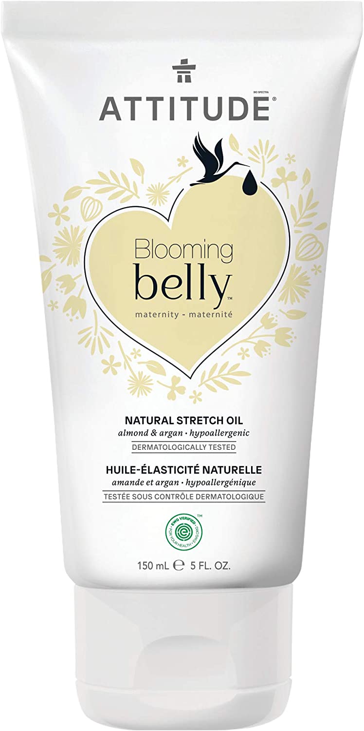 626232181111-ATTITUDE-Blooming Belly Stretch Oil Almond & Argan