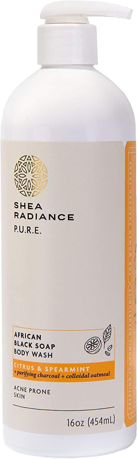 898175002291-SHEA RADIANCE-African Black Soap Body Citrus + Spearmint