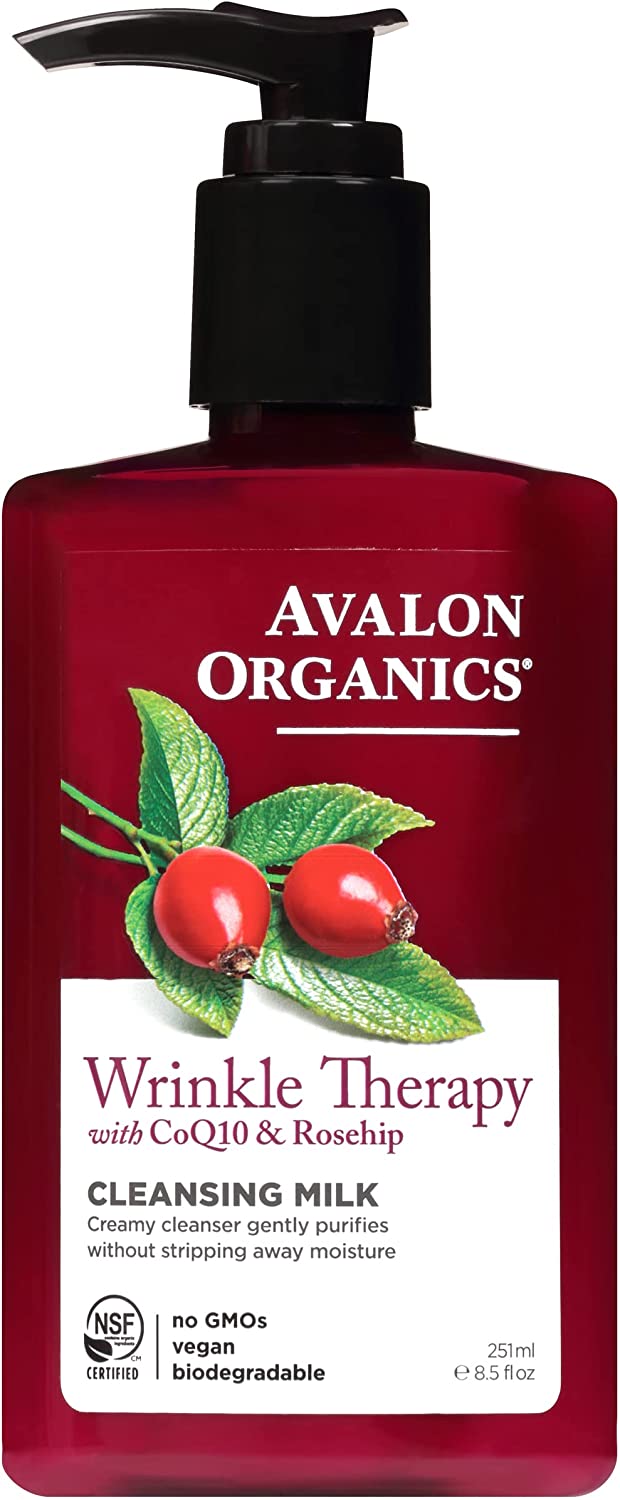 654749358122-AVALON ORGANIC BOTANICALS-Wrinkle Therapy Cleansing Milk
