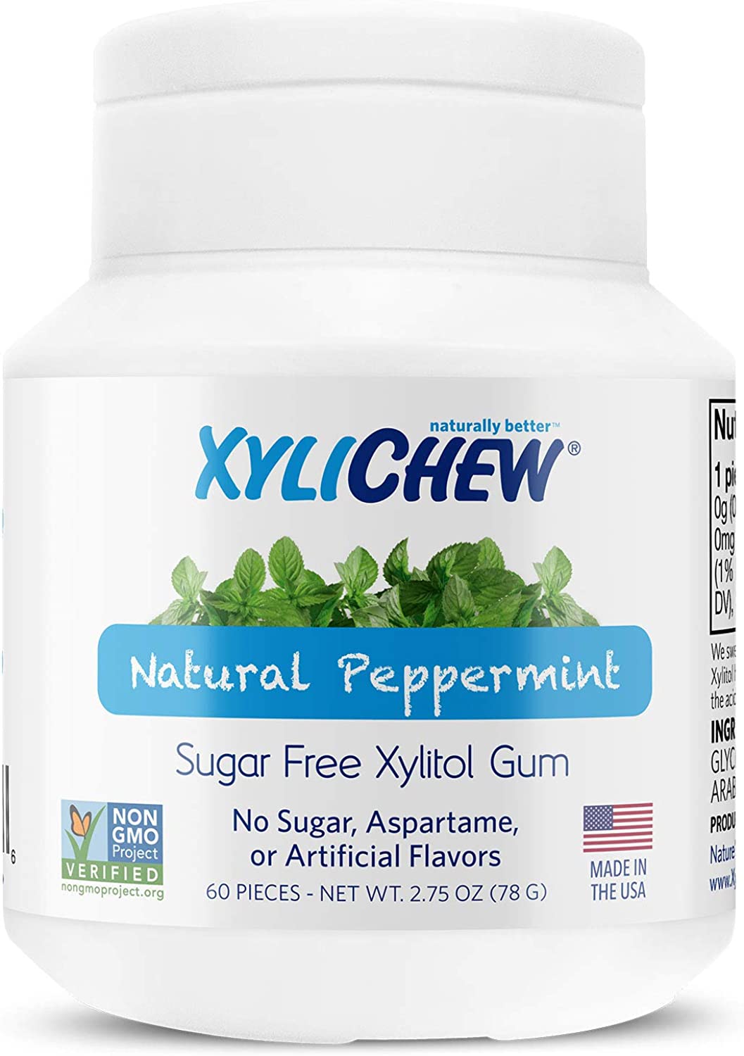 851844005016-XYLICHEW-XyliChew Gum Peppermint Jar