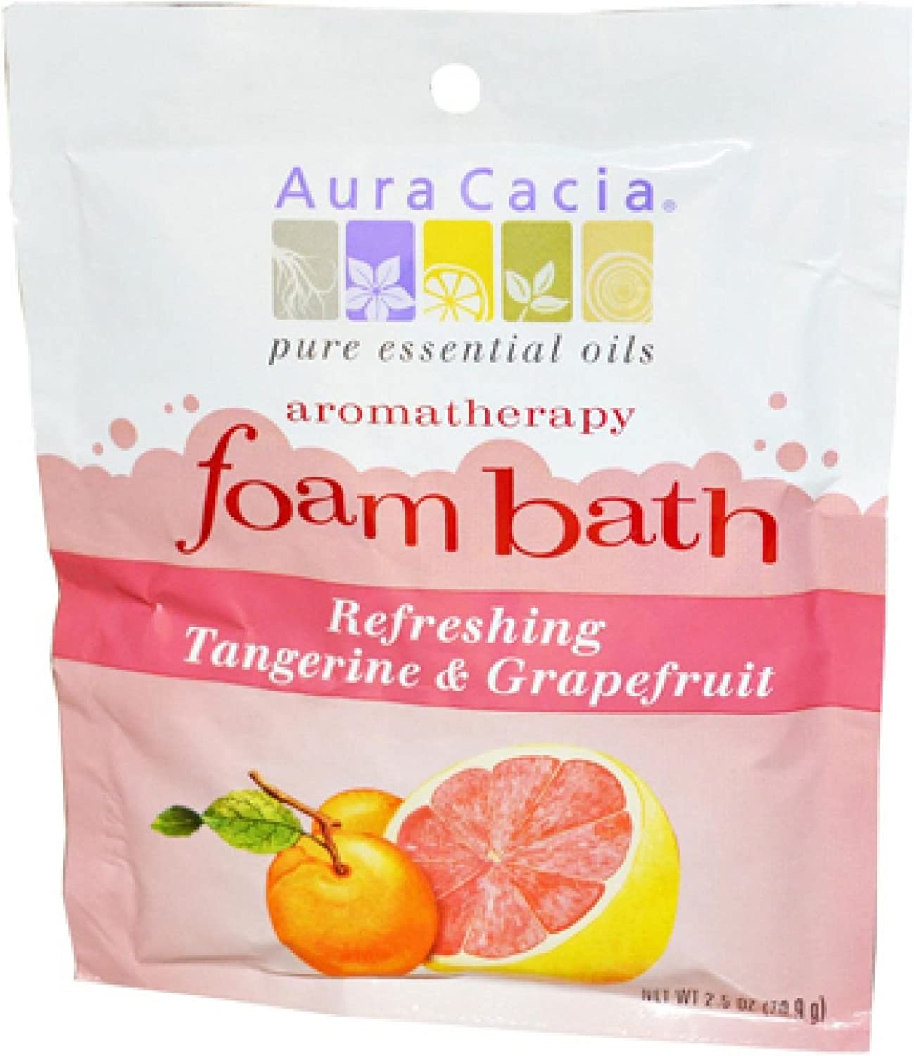 051381885755-AURA CACIA-Aromatherapy Foam Bath Tangerine/Grapefruit