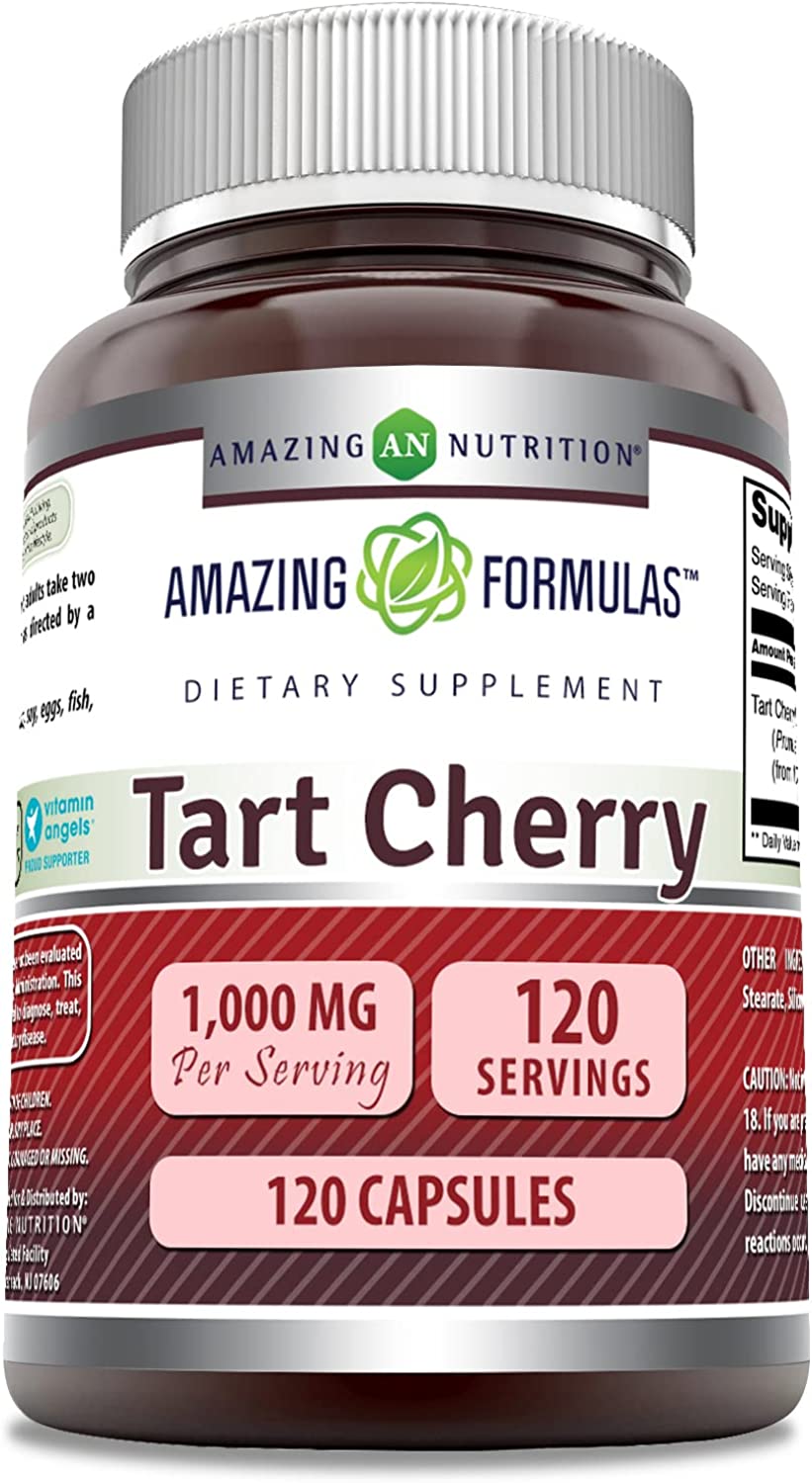 810180026642-AMAZING NUTRITION-Amazing Formulas Tart Cherry Extract 1000 mg