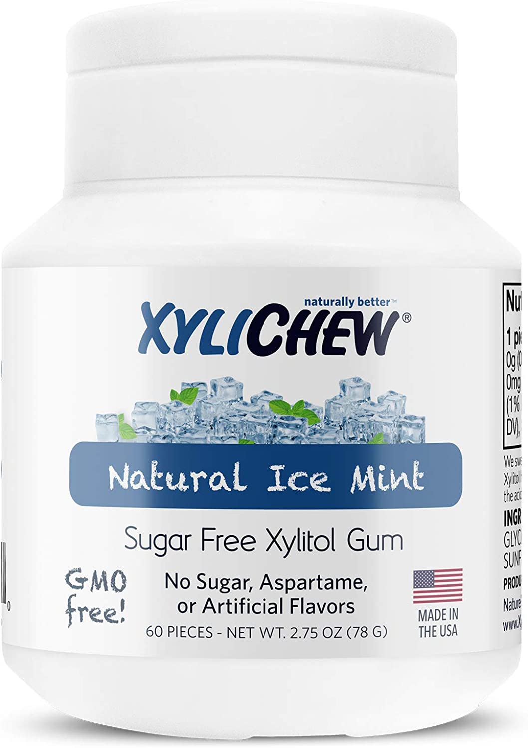 851844005160-XYLICHEW-XyliChew Gum Ice Mint Jar
