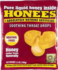 070650004086-HONEES-Soothing Throat Drop Honey Menthol-Free Bag