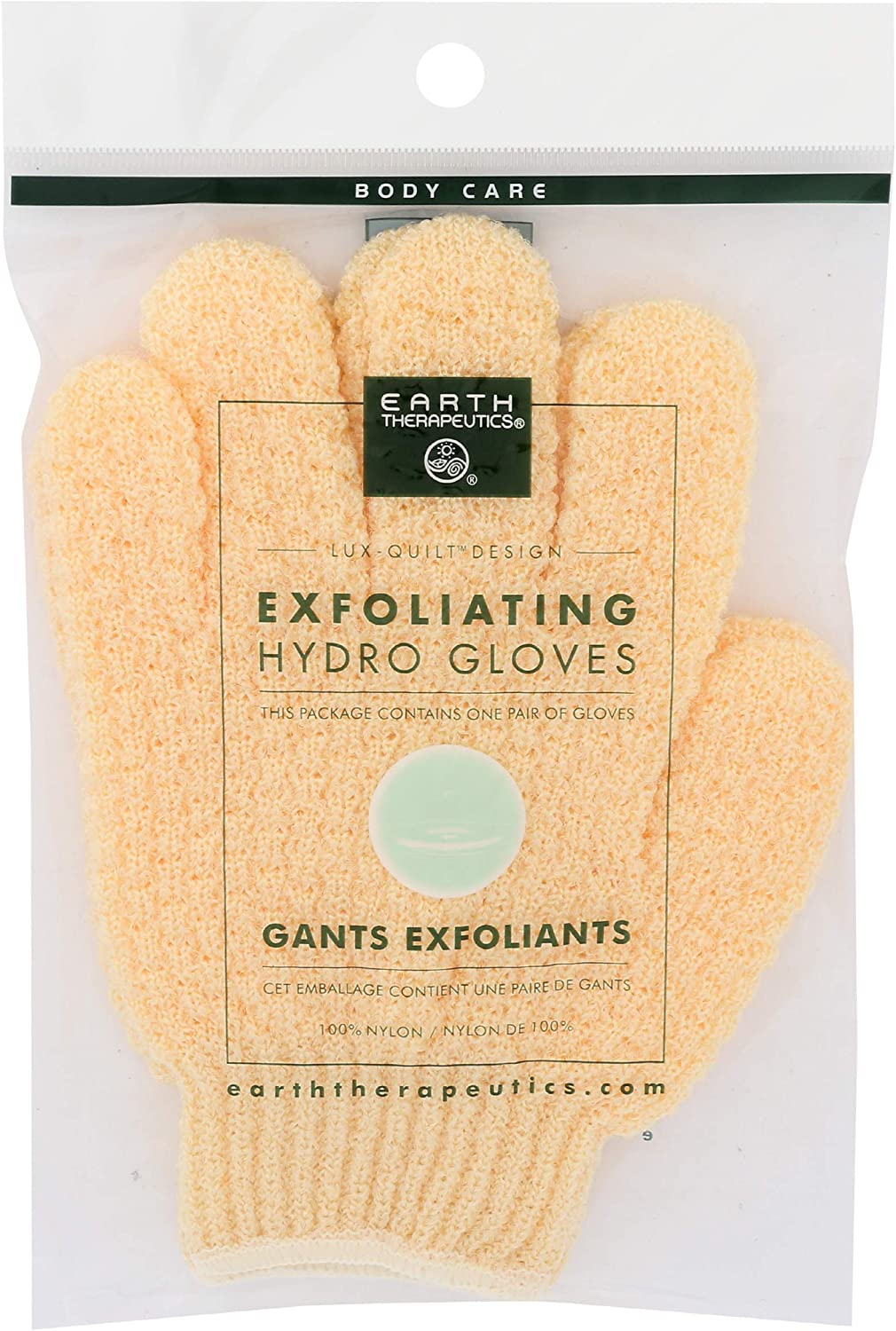 073377911729-EARTH THERAPEUTICS-Exfoliating Hydro Gloves-Natural