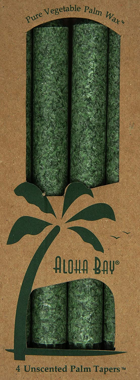 760860721902-ALOHA BAY-Candle 9" Taper Green