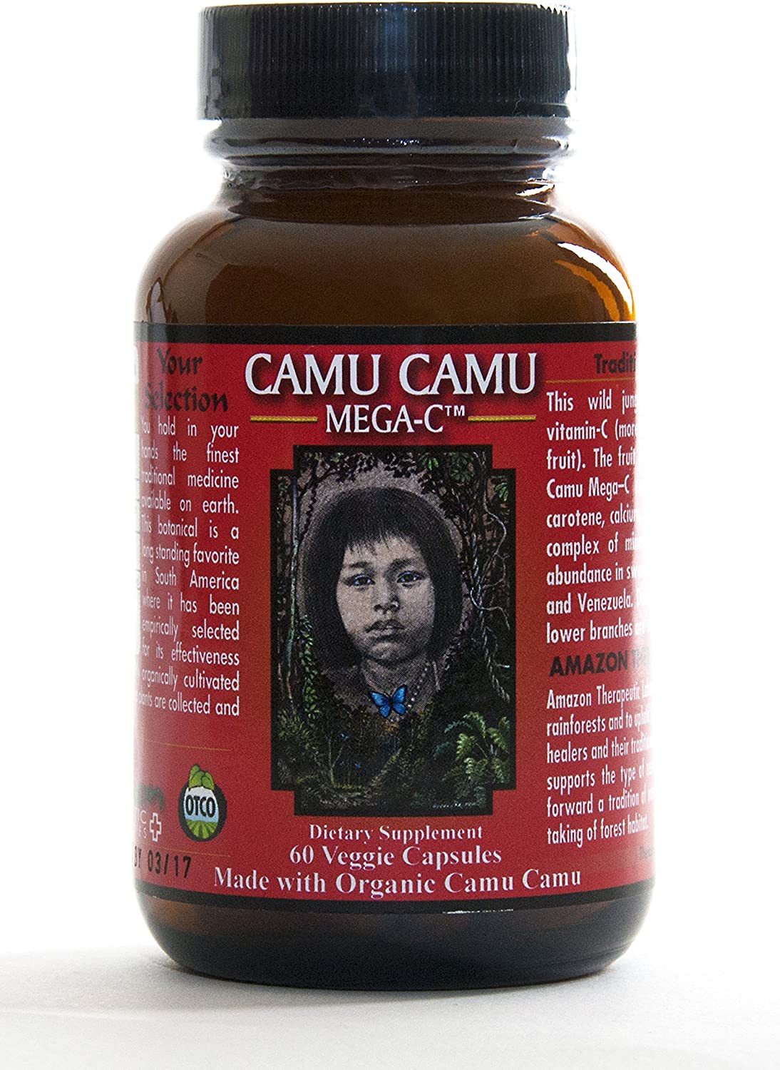 838451002287-AMAZON THERAPEUTIC LABORATORIES-Camu-Camu Mega C 500 mg Capsules Organic